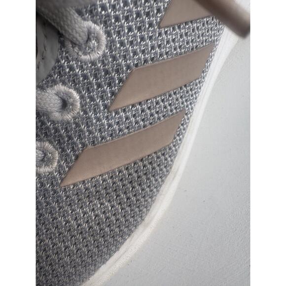 Adidas Women's Size 7 Cloudfoam QT Flex Grey Lace-Up Running Sneakers DA9835 - Picture 7 of 8